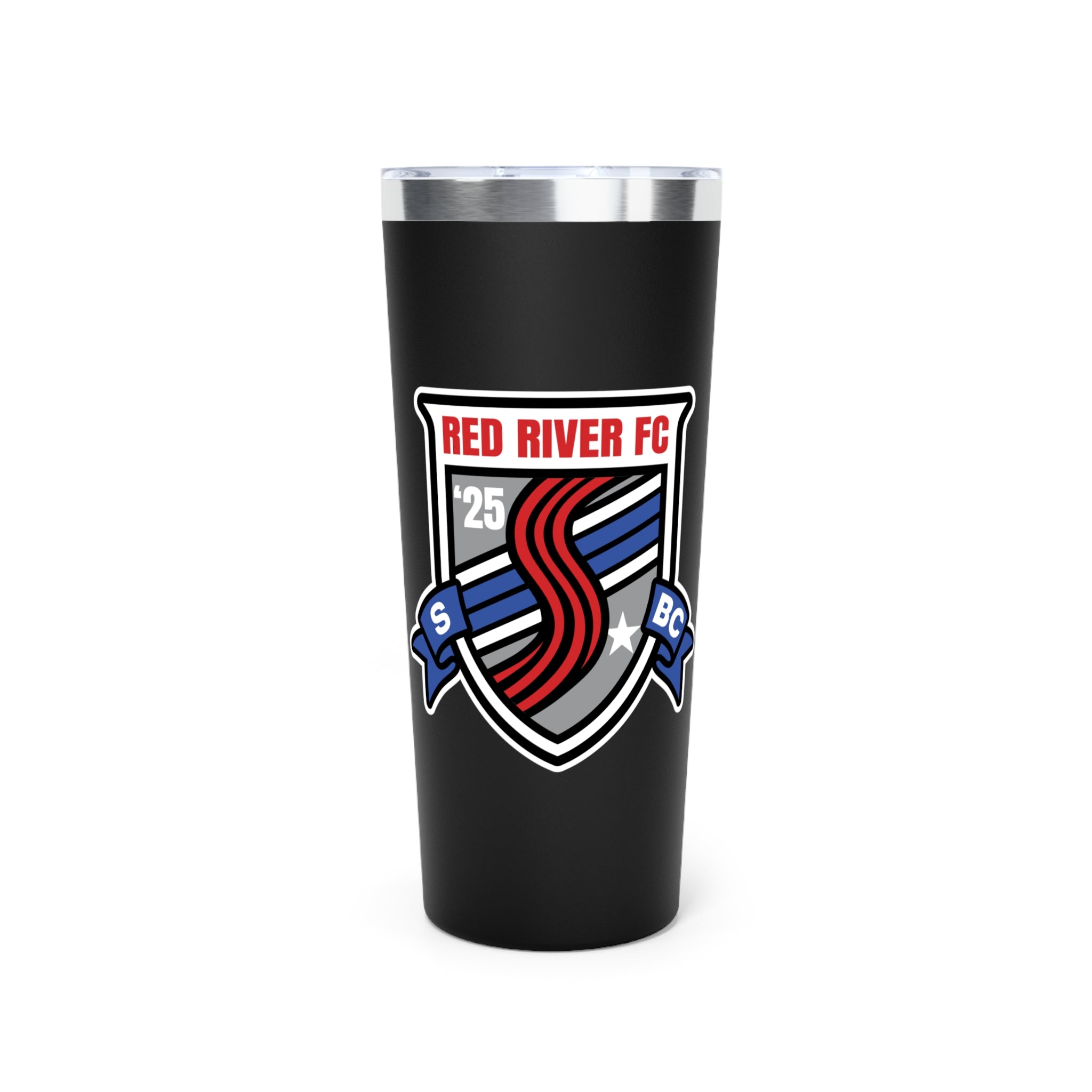 Red River FC Crest Tumbler | 22oz Insulated Travel Tumbler